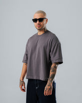 Camiseta Boxi Fit Básica Gris cemento